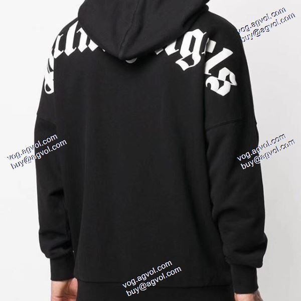 大人気☆NEW!! パーム エンジェルス Palm Angels スーパーコピー 激安 2020秋冬 パーカー PALM ANGELS BLACK LOGO OVER HOODIE 
